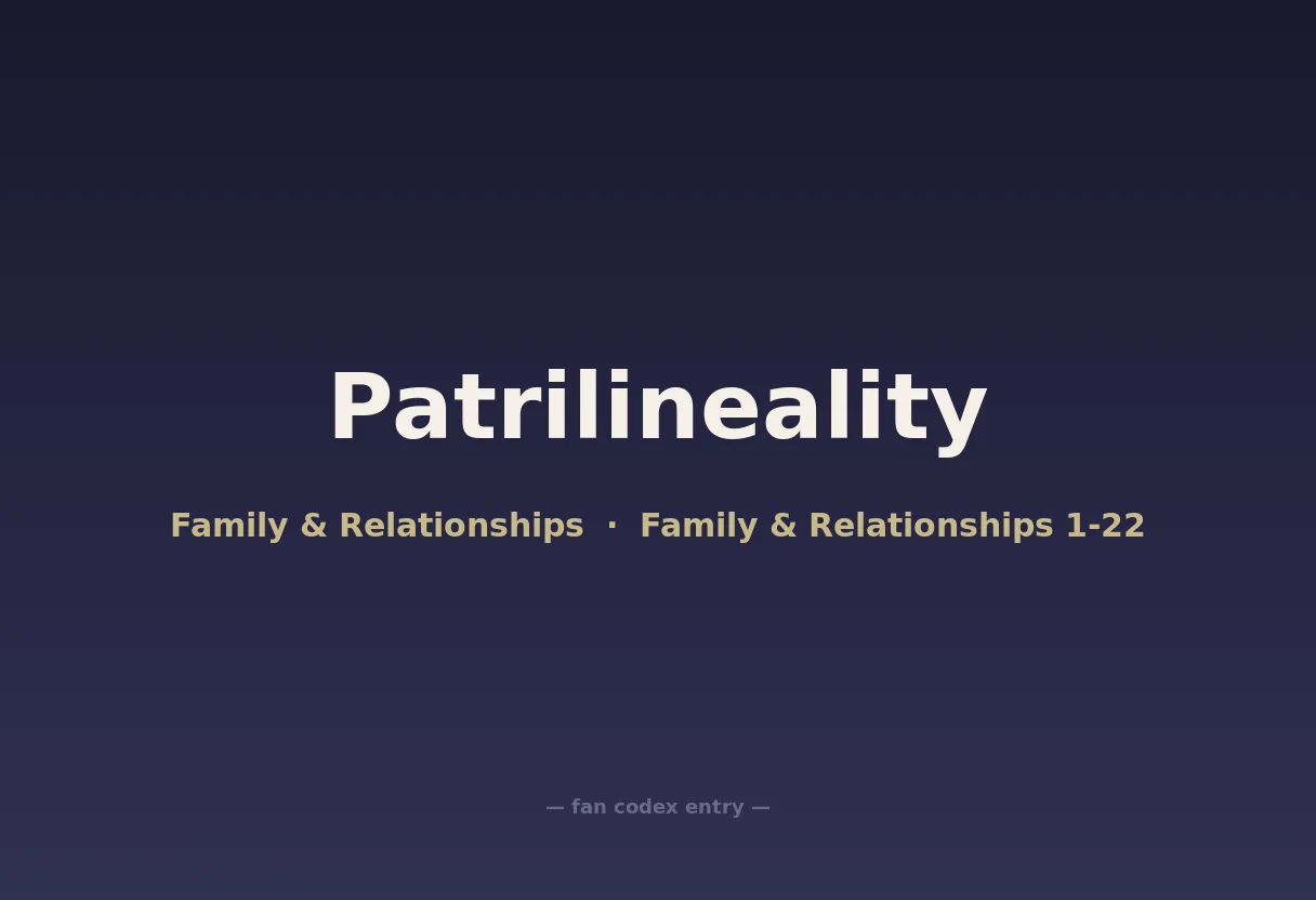 Patrilineality