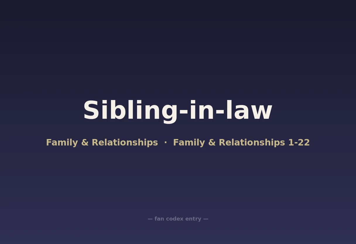 Sibling-in-law